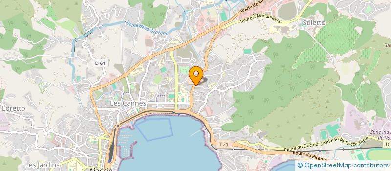 localisation de l'entreprise UNION REG PATRONALE INTERPRO CORSE à AJACCIO