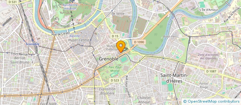 localisation de l'entreprise UNION REG PLANS LOCAUX INSERT EMPLOI RHO à GRENOBLE