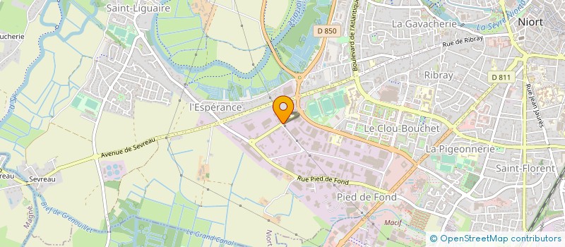 localisation de l'entreprise UNION REG SCOP POITOU CHARENTE  NIORT