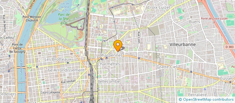 localisation de l'entreprise UNION REG SYND COMMERCANTS NON SEDENTAIR  VILLEURBANNE