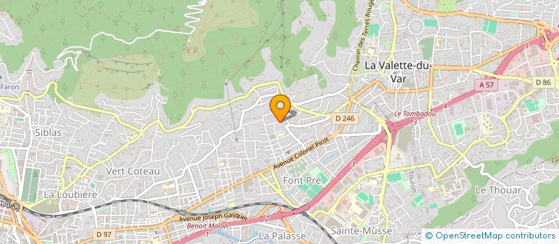 localisation de l'entreprise UNION REG TRANSPORTEURS PUBLICS ROUTIERS à TOULON