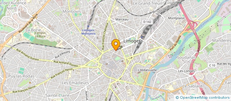 localisation de l'entreprise UNION REG TRANSPORTS ROUTIERS LIMOUSIN à LIMOGES