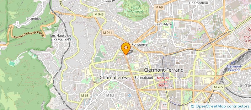 localisation de l'entreprise UNION REGIO CAISSE ASSUR MALADIE AUVERN à CLERMONT-FERRAND