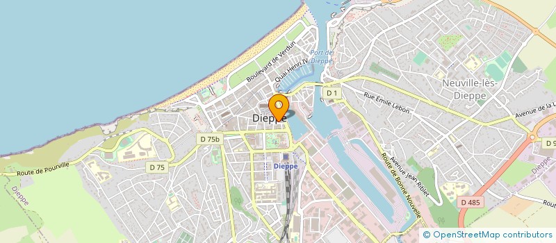 localisation de l'entreprise UNION REGIO CFDT ZONE NORD à DIEPPE