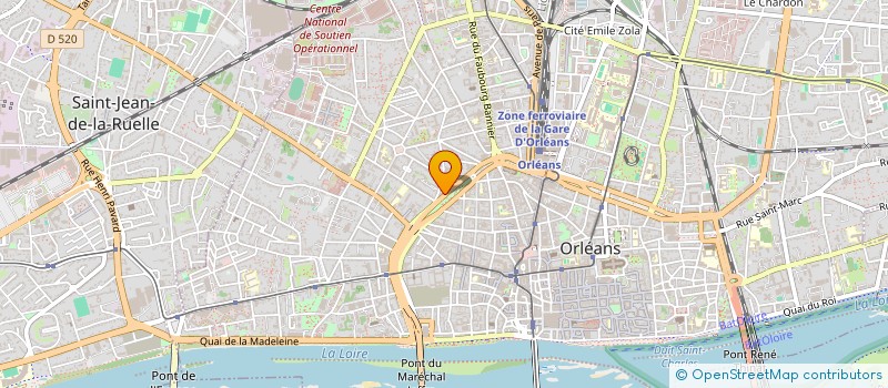 localisation de l'entreprise UNION REGION CENTRE CLUBS CREATEURS ENTR à ORLEANS