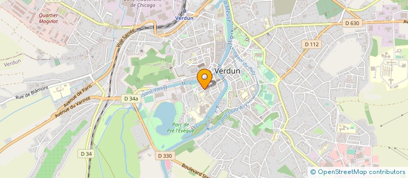 localisation de l'entreprise UNION REGION FEDERAT PECHE DU GRAND EST à VERDUN