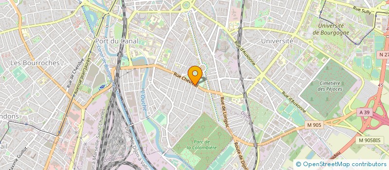 localisation de l'entreprise UNION REGION.GROUP.INGENIEURS BOURGOGNE  DIJON