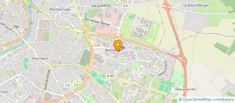 localisation de l'entreprise UNION REGION SYNDIC MEDICAUX CONFEDERES à POITIERS