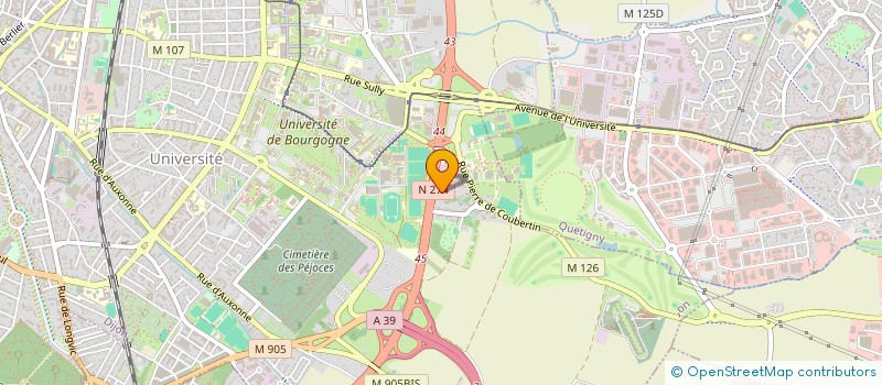 localisation de l'entreprise UNION REGION SYNDICATS INDUS HOTELIERE à DIJON