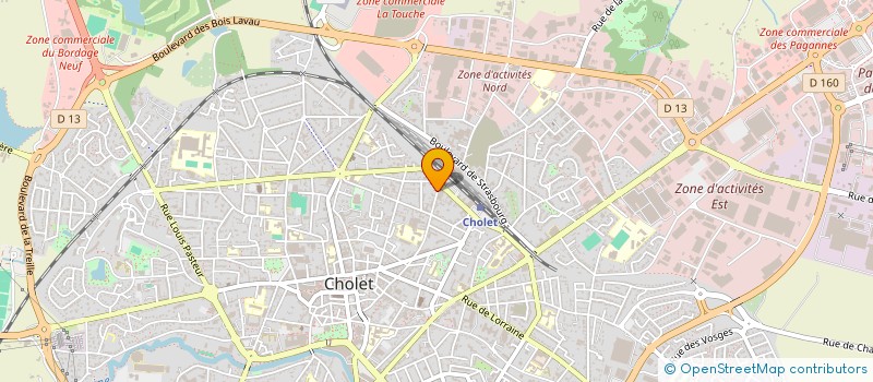 localisation de l'entreprise UNION REGIONAL CFDT HA CUI TEX à CHOLET