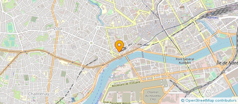 localisation de l'entreprise UNION REGIONAL OUEST CNSF-FNCR à NANTES