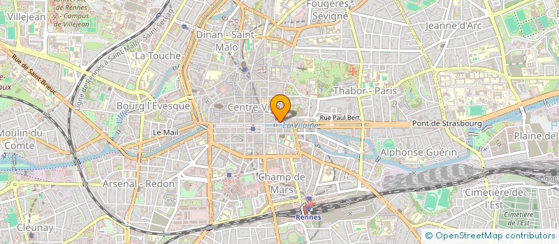 localisation de l'entreprise UNION REGIONALE CFDT BRETAGNE à RENNES