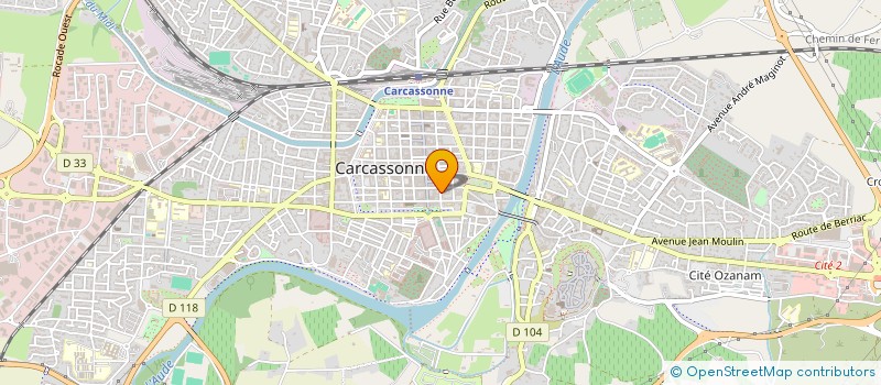 localisation de l'entreprise UNION REGIONALE CGT FAPT DU LANGUEDOC ROUSSILLON à CARCASSONNE