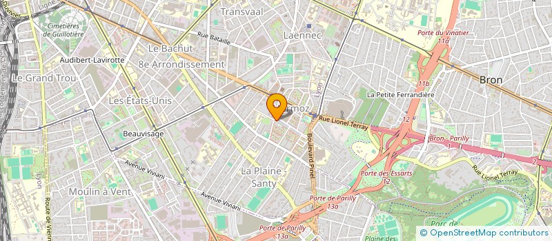 localisation de l'entreprise UNION REGIONALE CONSOMMATION CADRE DE VI  LYON