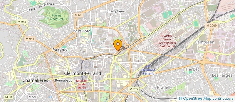 localisation de l'entreprise UNION REGIONALE DES ASSOCIATIONS DES PUPILLES DE L ENSEIGNEMENT PUBLIC PEP AUVERGNE  CLERMONT-FERRAND