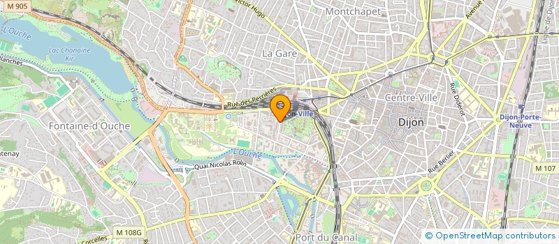 localisation de l'entreprise UNION REGIONALE DES ASSOCIATIONS FAMILIALES DE BOURGOGNE FRANCHE-COMTE - URAF BOURGOGNE FRANCHE-COMTE  DIJON