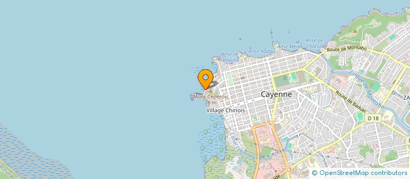 localisation de l'entreprise UNION REGIONALE DES ASSOCIATIONS SPORTIVES, CULTURELLES ET D'ENTRAIDE ANTILLES GUYANE - URASCE  CAYENNE