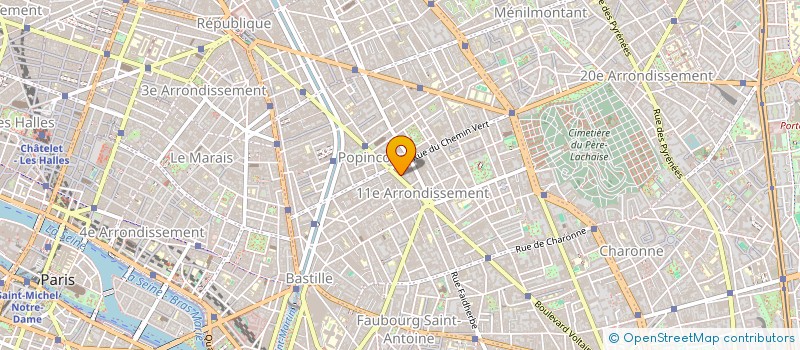 localisation de l'entreprise UNION REGIONALE DES BOUTIQUES DE GESTION  PARIS