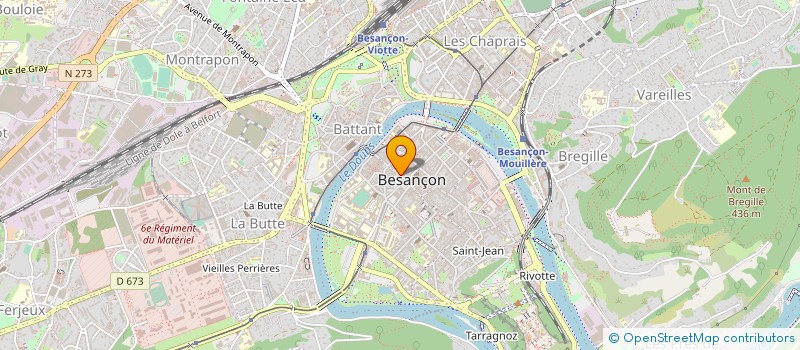 localisation de l'entreprise UNION REGIONALE DES CAL FRANCHE COMTE à BESANCON