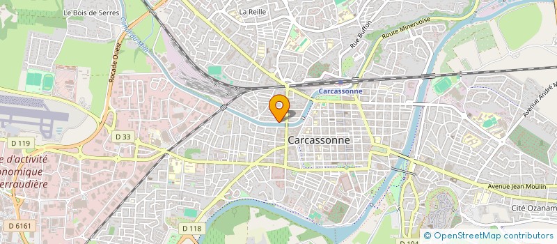 localisation de l'entreprise UNION REGIONALE DES CAUE DU LANGUEDOC ROUSSILLON à CARCASSONNE