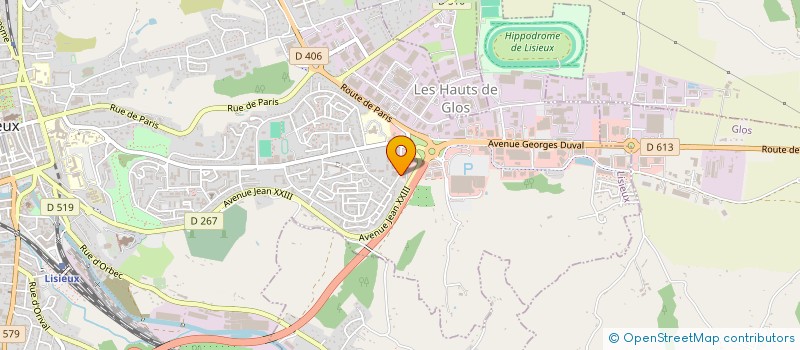 localisation de l'entreprise UNION REGIONALE DES CLLAJ DE NORMANDIE à LISIEUX