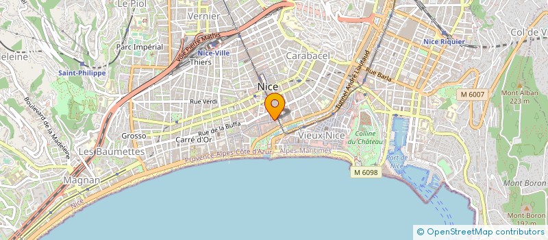 localisation de l'entreprise UNION REGIONALE DES CONSISTOIRES ISRAELITES DE COTE D AZUR CORSE à NICE