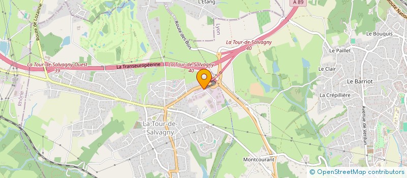 localisation de l'entreprise UNION REGIONALE DES FEDERATIONS DEPARTEMENTALES DE PECHE DU BASSIN RHONE MEDITERRANEE & CORSE  LA TOUR-DE-SALVAGNY