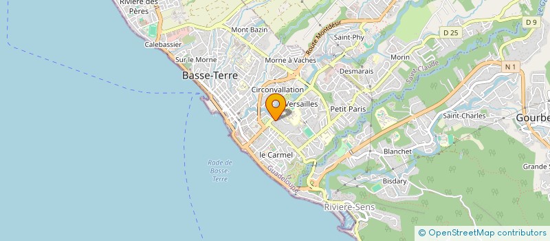 localisation de l'entreprise UNION REGIONALE DES ORGANISMES DE SERVICES A LA PERSONNE EN GUADELOUPE à BASSE-TERRE