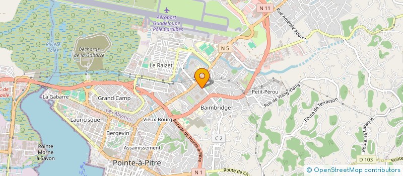 localisation de l'entreprise UNION REGIONALE DES PROFESSIONNELS DE SANTE - COLLEGE INFIRMIER à LES ABYMES
