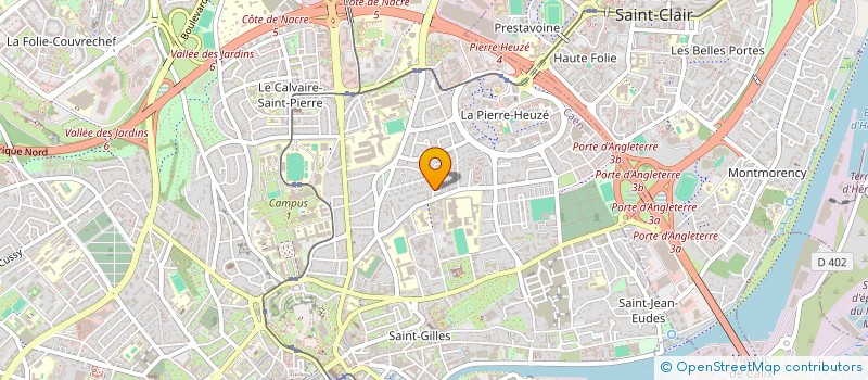localisation de l'entreprise UNION REGIONALE DES PROFESSIONNELS DE SANTE DE BASSE NORMANDIE REGROUPANT LES MASSEURS KINESITHERAPEUTES à CAEN