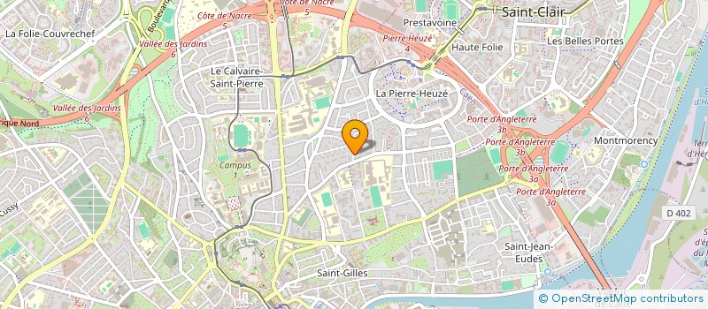 localisation de l'entreprise UNION REGIONALE DES PROFESSIONNELS DE SANTE DE NORMANDIE REGROUPANT LES MASSEURS KINESITHERAPEUTES à CAEN