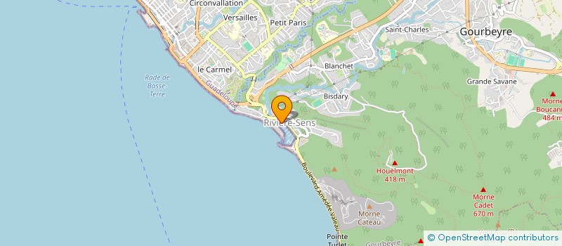 localisation de l'entreprise UNION REGIONALE DES PROFESSIONNELS DE SANTE DES MASSEURS-KINESITHERAPEUTES DE GUADELOUPE à GOURBEYRE