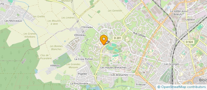 localisation de l'entreprise UNION REGIONALE DES PROFESSIONNELS DE SANTE DES PEDICURES-PODOLOGUES DE LA REGION CENTRE - VAL DE LOIRE à BLOIS