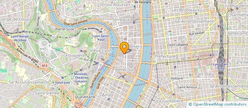 localisation de l'entreprise UNION REGIONALE DES PROFESSIONNELS DE SANTE DES PEDICURES-PODOLOGUES DE RHONE-ALPES  LYON