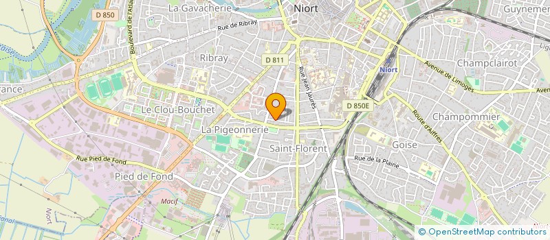 localisation de l'entreprise UNION REGIONALE DES PROFESSIONNELS DE SANTE INFIRMIERS DE POITOU CHARENTES  NIORT