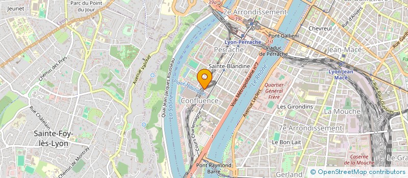 localisation de l'entreprise UNION REGIONALE DES PROFESSIONNELS DE SANTE MASSEURS KINESITHERAPEUTES AUVERGNE RHONE-ALPES  LYON