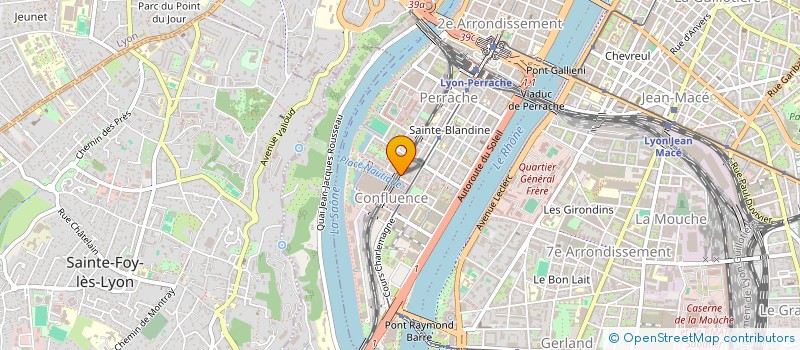 localisation de l'entreprise UNION REGIONALE DES PROFESSIONNELS DE SANTE ORTHOPHONISTES AUVERGNE RHONE-ALPES  LYON