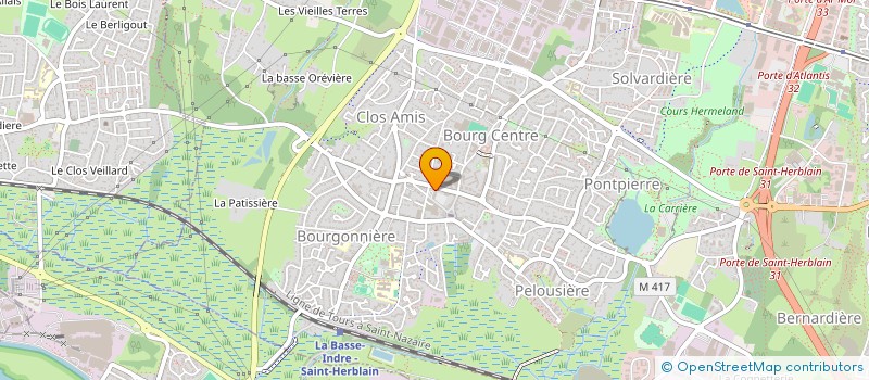localisation de l'entreprise UNION REGIONALE DES PROFESSIONNELS DE SANTE PEDICURES-PODOLOGUES PAYS DE LOIRE à NANTES