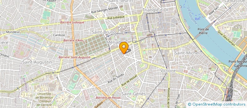localisation de l'entreprise UNION REGIONALE DES PROFESSIONNELS DE SANTE REGROUPANT LES MEDECINS LIBERAUX D'AQUITAINE à BORDEAUX