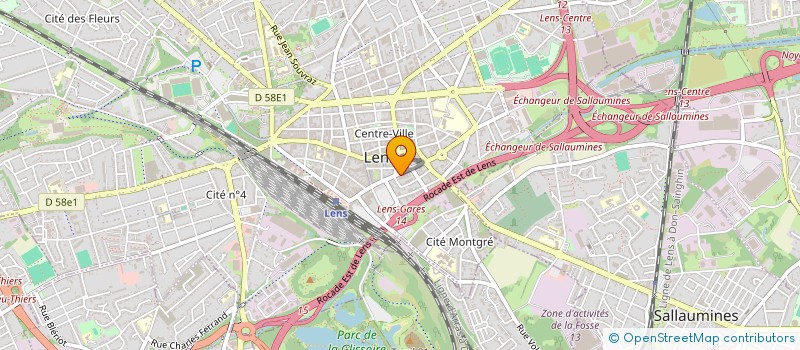 localisation de l'entreprise UNION REGIONALE DES SYNDICATS FORCE OUVRIERE DU NORD PAS DE CALAIS PICARDIE à LENS