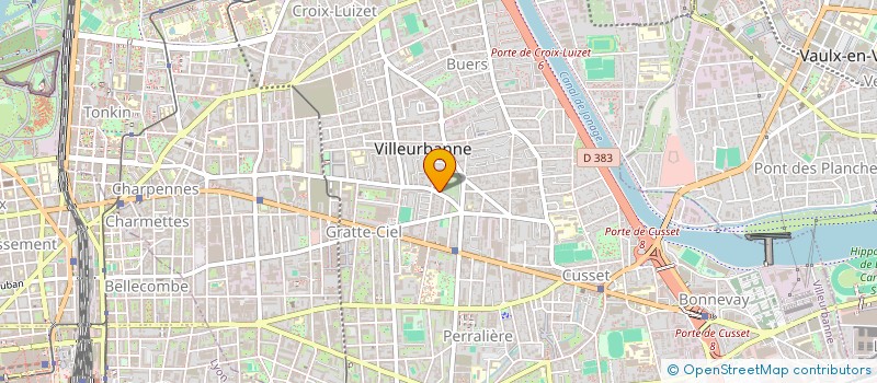 localisation de l'entreprise UNION REGIONALE DEVELOPPEMENT LITHO ART  VILLEURBANNE