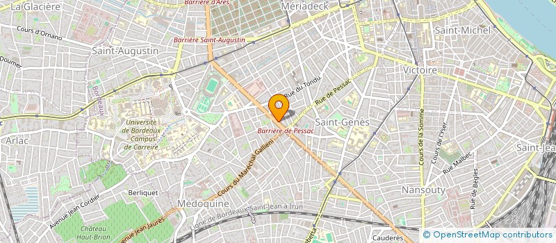 localisation de l'entreprise UNION REGIONALE FRANCAS NOUVELLE AQUITAINE à BORDEAUX