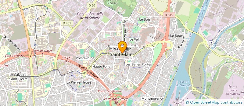 localisation de l'entreprise UNION REGIONALE INTERFEDERALE DES OEUVRES ET ORGANISMES PRIVES SANITAIRES ET SOCIAUX DE NORMANDIE à HEROUVILLE-SAINT-CLAIR