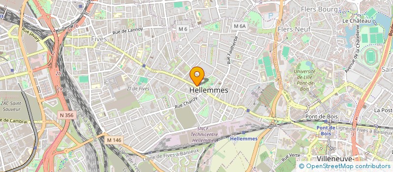 localisation de l'entreprise UNION REGIONALE NORD DES COMPAGNIES DE THEATRE ET D'ANIMATION à LILLE