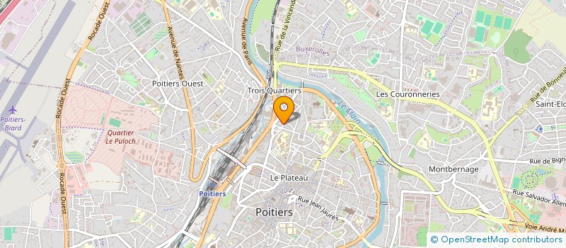 localisation de l'entreprise UNION REGIONALE NOUVELLE AQUITAINE CENTRES SOCIAUX CULTURELS à POITIERS