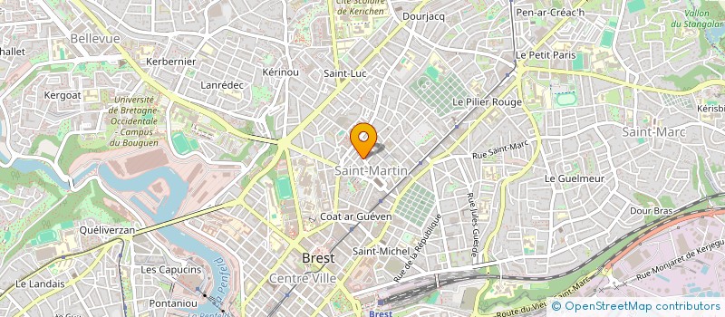 localisation de l'entreprise UNION REGIONALE PHARMACIES DE BRETAGNE à BREST