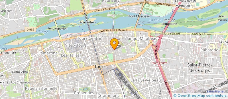 localisation de l'entreprise UNION REGIONALE POUR L HABITAT DES JEUNES - CENTRE à TOURS