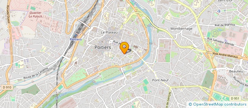 localisation de l'entreprise UNION REGIONALE POUR L'HABITAT DES JEUNES POITOU-CHARENTES à POITIERS