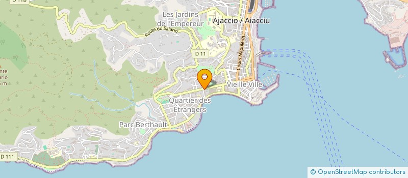 localisation de l'entreprise UNION REGIONALE PROFESSIONNELS DE SANTE MEDECINS LIBERAUX DE CORSE à AJACCIO
