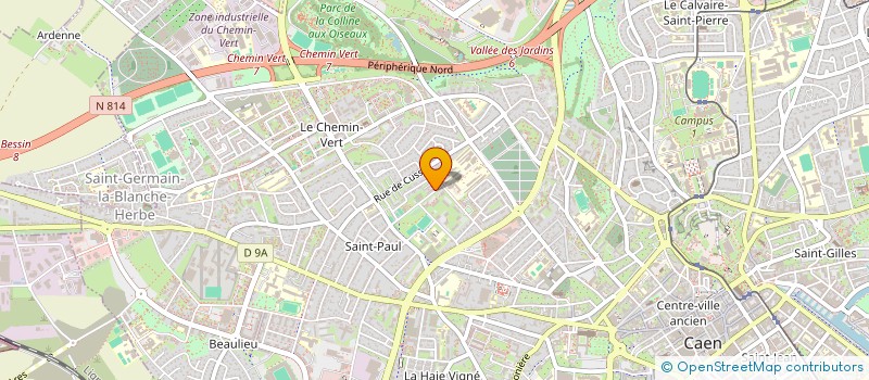 localisation de l'entreprise UNION REGIONALE PROFESSIONNELS SANTE NORMANDIE REGROUPANT PHARMACIENS  CAEN